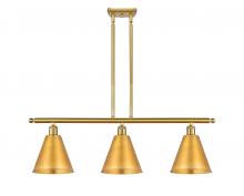  516-3I-SG-MBC-8-SG - Berkshire - 3 Light - 36 inch - Satin Gold - Cord hung - Island Light