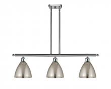  516-3I-SN-MBD-75-SN - Bristol - 3 Light - 36 inch - Brushed Satin Nickel - Cord hung - Island Light