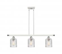 Innovations Lighting 516-3I-WPC-G112C-5CL - Cobbleskill - 3 Light - 36 inch - White Polished Chrome - Cord hung - Island Light