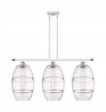  516-3I-WPC-G557-10CL - Vaz - 3 Light - 37 inch - White Polished Chrome - Cord hung - Island Light