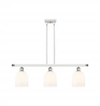  516-3I-WPC-G558-6GWH - Bella - 3 Light - 36 inch - White Polished Chrome - Cord hung - Island Light