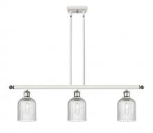  516-3I-WPC-G559-5SDY - Bridal Veil - 3 Light - 36 inch - White Polished Chrome - Cord hung - Island Light