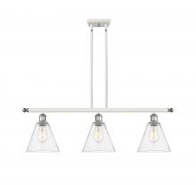  516-3I-WPC-GBC-84 - Berkshire - 3 Light - 36 inch - White Polished Chrome - Cord hung - Island Light