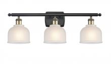  516-3W-BAB-G411 - Dayton - 3 Light - 26 inch - Black Antique Brass - Bath Vanity Light