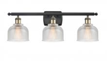  516-3W-BAB-G412 - Dayton - 3 Light - 26 inch - Black Antique Brass - Bath Vanity Light