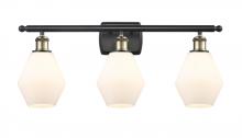  516-3W-BAB-G651-6 - Cindyrella - 3 Light - 26 inch - Black Antique Brass - Bath Vanity Light