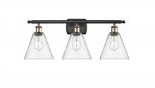  516-3W-BAB-GBC-84 - Berkshire - 3 Light - 28 inch - Black Antique Brass - Bath Vanity Light