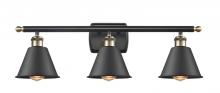  516-3W-BAB-M8 - Smithfield - 3 Light - 27 inch - Black Antique Brass - Bath Vanity Light