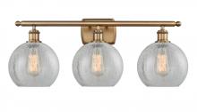  516-3W-BB-G125 - Athens - 3 Light - 28 inch - Brushed Brass - Bath Vanity Light