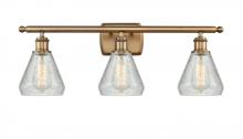  516-3W-BB-G275 - Conesus - 3 Light - 26 inch - Brushed Brass - Bath Vanity Light