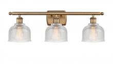  516-3W-BB-G412 - Dayton - 3 Light - 26 inch - Brushed Brass - Bath Vanity Light