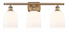  516-3W-BB-G558-6GWH - Bella - 3 Light - 26 inch - Brushed Brass - Bath Vanity Light