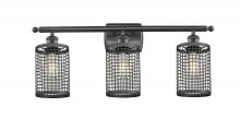  516-3W-BK-M18-BK - Nestbrook - 3 Light - 25 inch - Matte Black - Bath Vanity Light