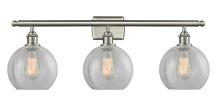  516-3W-SN-G125 - Athens - 3 Light - 28 inch - Brushed Satin Nickel - Bath Vanity Light