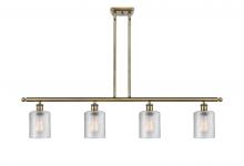  516-4I-AB-G112 - Cobbleskill - 4 Light - 48 inch - Antique Brass - Cord hung - Island Light