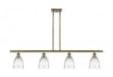  516-4I-AB-G442 - Brookfield - 4 Light - 48 inch - Antique Brass - Cord hung - Island Light