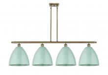  516-4I-AB-MBD-12-SF - Plymouth - 4 Light - 50 inch - Antique Brass - Cord hung - Island Light