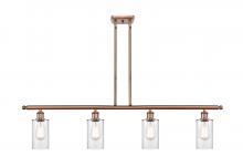  516-4I-AC-G802 - Clymer - 4 Light - 48 inch - Antique Copper - Cord hung - Island Light