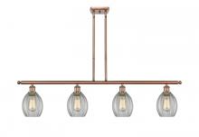  516-4I-AC-G82 - Eaton - 4 Light - 48 inch - Antique Copper - Cord hung - Island Light