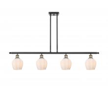  516-4I-BAB-G461-6 - Norfolk - 4 Light - 48 inch - Black Antique Brass - Cord hung - Island Light