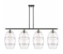  516-4I-BAB-G557-10CL - Vaz - 4 Light - 48 inch - Black Antique Brass - Cord hung - Island Light