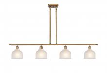  516-4I-BB-G411 - Dayton - 4 Light - 48 inch - Brushed Brass - Cord hung - Island Light