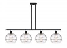  516-4I-BK-G556-10CL - Rochester - 4 Light - 48 inch - Matte Black - Cord hung - Island Light