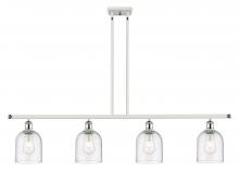  516-4I-WPC-G558-6SDY - Bella - 4 Light - 48 inch - White Polished Chrome - Cord hung - Island Light