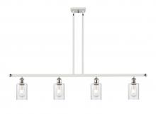  516-4I-WPC-G804 - Clymer - 4 Light - 48 inch - White Polished Chrome - Cord hung - Island Light