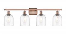  516-4W-AC-G558-6CL - Bella - 4 Light - 36 inch - Antique Copper - Bath Vanity Light