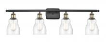  516-4W-BAB-G394 - Ellery - 4 Light - 35 inch - Black Antique Brass - Bath Vanity Light