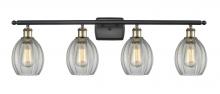  516-4W-BAB-G82 - Eaton - 4 Light - 36 inch - Black Antique Brass - Bath Vanity Light