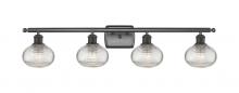  516-4W-OB-G555-6CL - Ithaca - 4 Light - 36 inch - Oil Rubbed Bronze - Bath Vanity Light