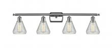  516-4W-PC-G275 - Conesus - 4 Light - 36 inch - Polished Chrome - Bath Vanity Light