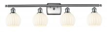 Innovations Lighting 516-4W-SN-G1217-6WV - White Venetian - 4 Light - 36 inch - Brushed Satin Nickel - Bath Vanity Light