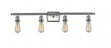  516-4W-SN - Bare Bulb - 4 Light - 36 inch - Brushed Satin Nickel - Bath Vanity Light