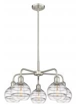  516-5CR-SN-G556-6CL - Rochester - 5 Light - 24 inch - Satin Nickel - Chandelier