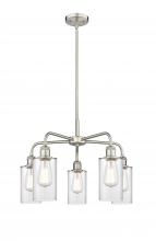  516-5CR-SN-G802 - Clymer - 5 Light - 22 inch - Satin Nickel - Chandelier