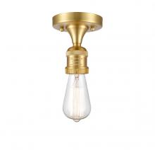  517-1C-SG-LED - Bare Bulb - 1 Light - 5 inch - Satin Gold - Semi-Flush Mount