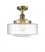  517-1CH-AB-G694-12 - Bridgeton - 1 Light - 12 inch - Antique Brass - Semi-Flush Mount