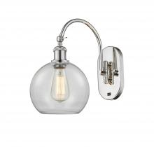  518-1W-PN-G122-8 - Athens - 1 Light - 8 inch - Polished Nickel - Sconce