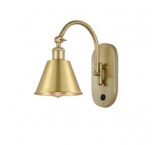 Innovations Lighting 518-1W-SG-M8 - Smithfield - 1 Light - 7 inch - Satin Gold - Sconce