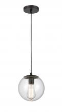 Innovations Lighting 608-BK-SDY - Tolland - 1 Light - 8 inch - Matte Black - Cord hung - Mini Pendant