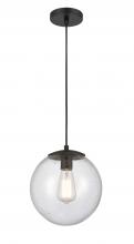  610-BK-SDY - Tolland - 1 Light - 10 inch - Matte Black - Cord hung - Mini Pendant