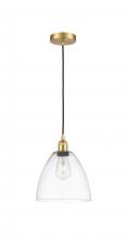  616-1P-SG-GBD-92 - Bristol - 1 Light - 9 inch - Satin Gold - Cord hung - Mini Pendant