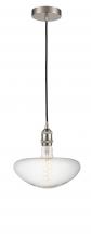  616-1P-SN-BB250LED - Edison - 1 Light - 9 inch - Brushed Satin Nickel - Cord hung - Mini Pendant