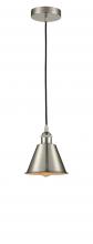  616-1P-SN-M8 - Smithfield - 1 Light - 7 inch - Brushed Satin Nickel - Cord hung - Mini Pendant