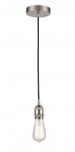  616-1P-SN - Edison - 1 Light - 2 inch - Satin Nickel - Cord hung - Mini Pendant