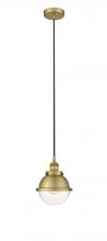  616-1PH-BB-HFS-62-BB - Hampden - 1 Light - 7 inch - Brushed Brass - Cord hung - Mini Pendant