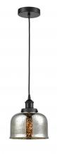  616-1PH-BK-G78 - Cone - 1 Light - 8 inch - Matte Black - Mini Pendant